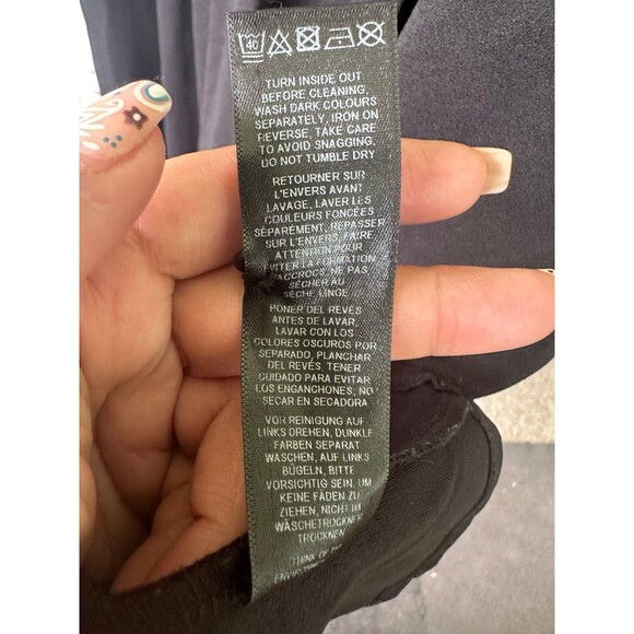 ASOS Women's Shoulder Cut Out Back Keyhole Pleated Flare Sheath Dress 10 - Picture 7 of 7